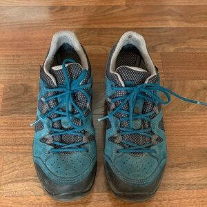 Lowa Turquoise and Black Athletic Shoes